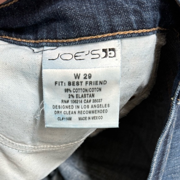 JOES JEANS Women’s Dark Denim The Best Friend Cuffed Denim Shorts - size 29 - Picture 4 of 8